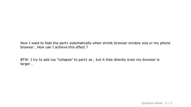 HTML : How to use bootstrap to hide one of div when zoom browser windows size smaller смотреть онлайн