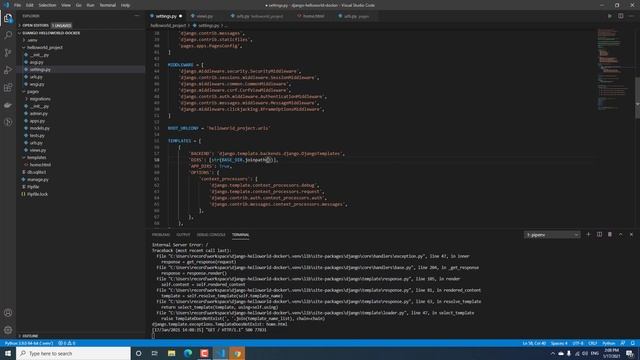 A simple django helloworld app runs on Docker смотреть онлайн