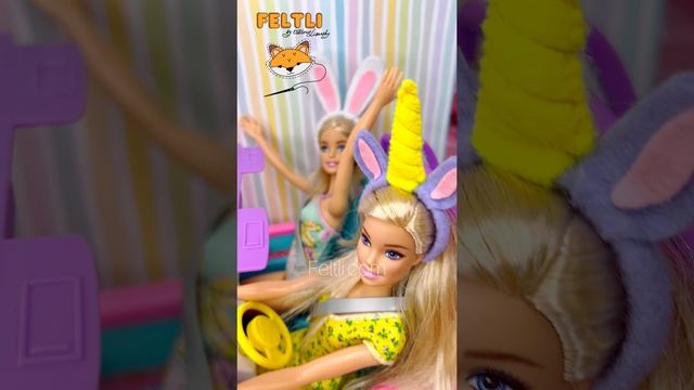 Фетротворчество оно такое, немножечко сходишь с ума / Поделки из фетра для кукол / Ободок для барби смотреть онлайн