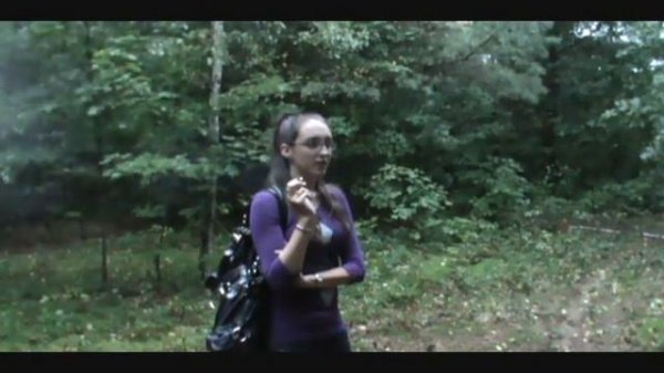 smoking nadia smokes in nature