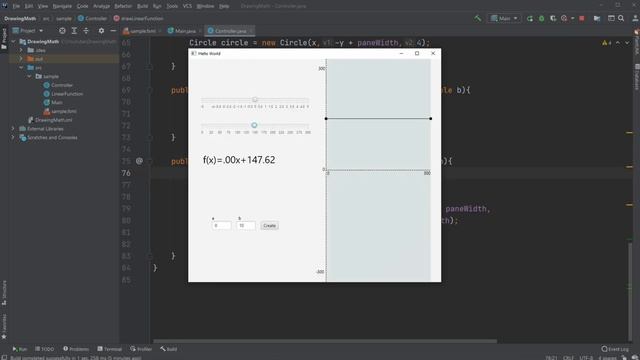 JavaFX and Scene Builder - Adjustable linear function смотреть онлайн