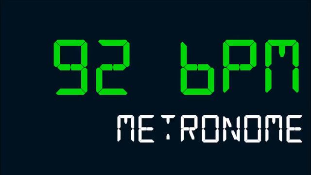 92 BPM (Beats Per Minute) Metronome смотреть онлайн