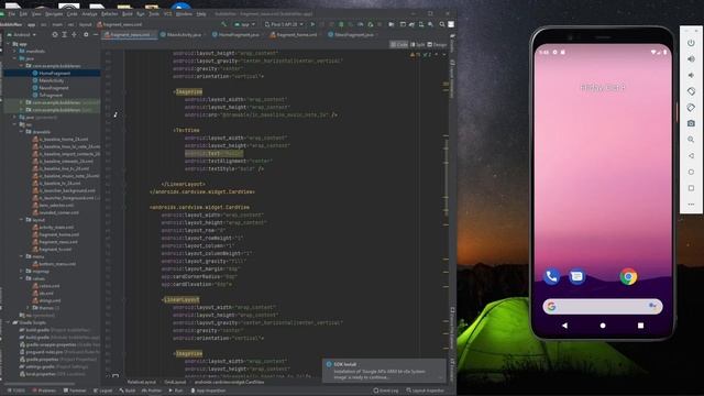 Fragments and Cardview with android studio project смотреть онлайн
