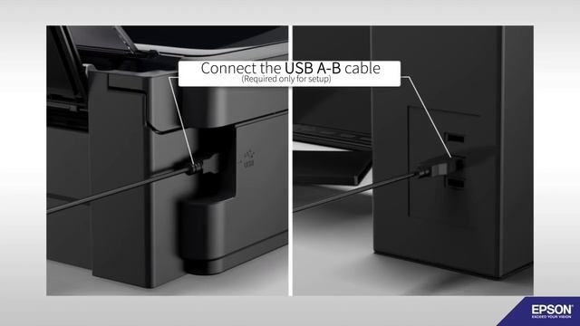 How to set-up a Epson printer to Wi-Fi using a USB Cable смотреть онлайн