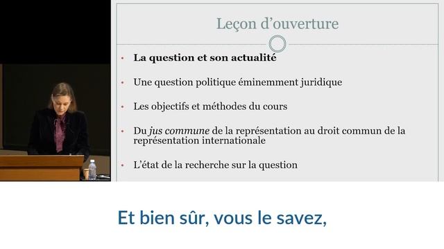 La bonne représentation en droit international - Samantha Besson смотреть онлайн