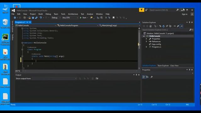 Hello World in .Net C# | How do I create a Hello World project in Visual Studio | C# and .NET same смотреть онлайн