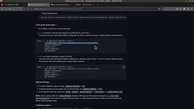 Doing it Live - Install Debian 12 Bookworm, plus make install packages for OBS Studio. смотреть онлайн