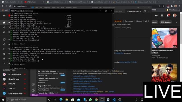 Solve flutter and dart plugin not installed issue in the android 4.1 update after installing also . смотреть онлайн