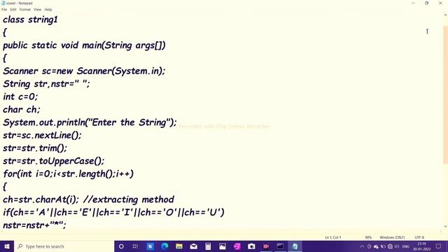 PROGRAM IN JAVA TO REPLACE EACH VOWEL WITH ASTRIC (*) SIGN FROM WORD OR SENTENCE смотреть онлайн
