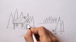 Как нарисовать Пейзаж Очень легко | Простые рисунки