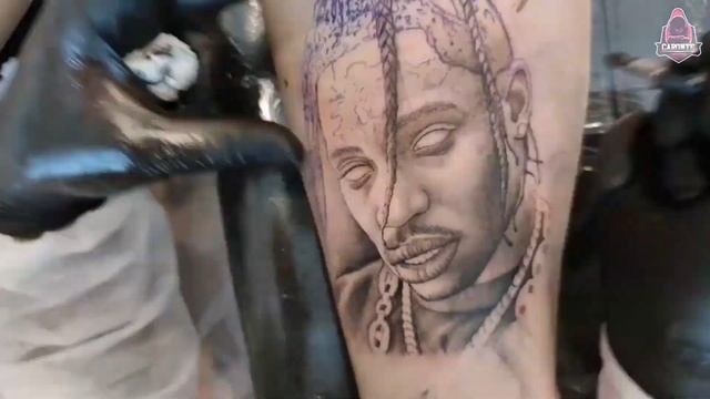 ? REALISTIC TATTOO TIMELAPSE: TRAVIS SCOTT PORTRAIT ? смотреть онлайн