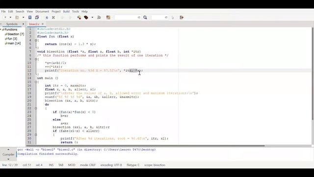 Bisection Method Using C Programming Language смотреть онлайн