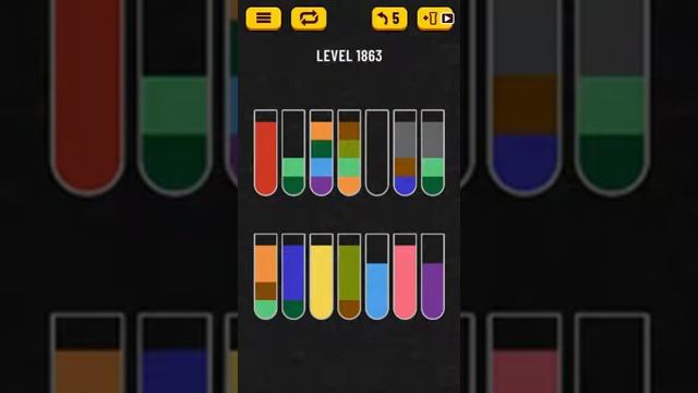 Water Sort Puzzle Level 1863 Walkthrough [41 Moves!] смотреть онлайн