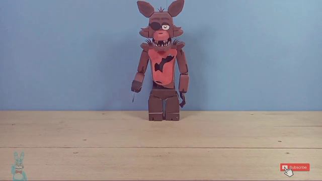 Foxy Five Nights At Freddy's Papercraft | Stop Motion Video
