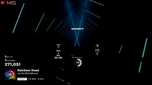 Rainbow Road - Nanobii | Custom Chroma Lighting! | Beat Saber