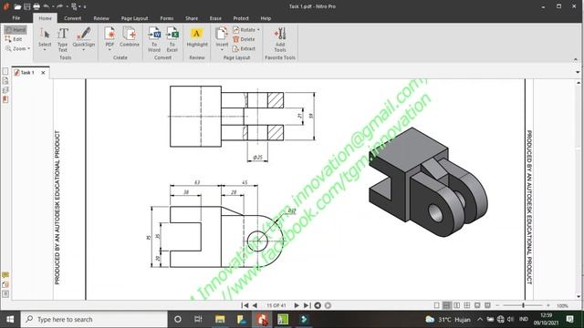 Autocad Mechanical #5 | 2D Modeling Basic Beginners смотреть онлайн