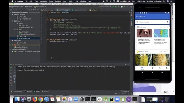 Python Appium Android App Automatisation use "behave" смотреть онлайн