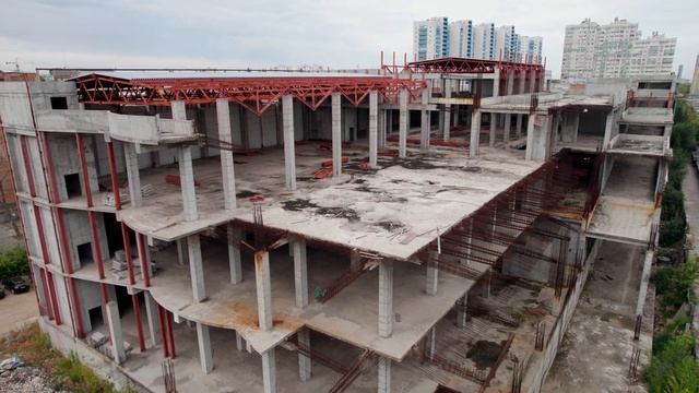 Заброшенный долгострой торговый центр на улице Авроры в Самаре смотреть онлайн