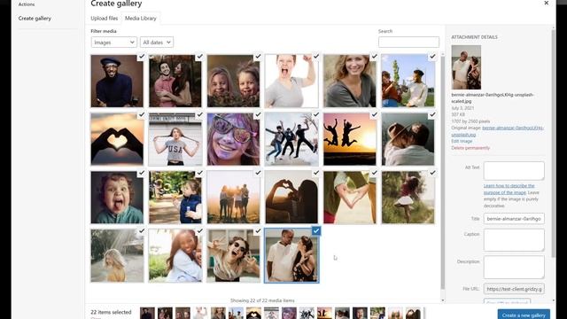 Gridzy.Gallery - WordPress Block Editor - Basic Usage смотреть онлайн