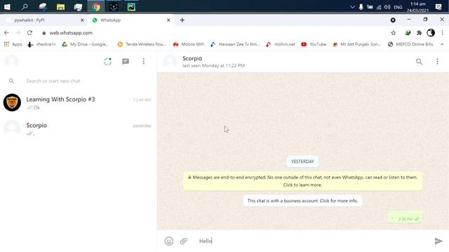 Schedule WhatsApp Messages with Python, 2021, WhatsApp Messages, WhatsApp Bot Urdu/Hindi смотреть онлайн