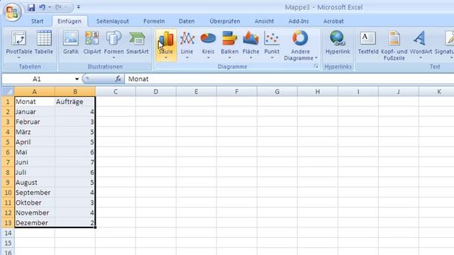 Excel 2007 - Dynamischer Diagrammtitel смотреть онлайн