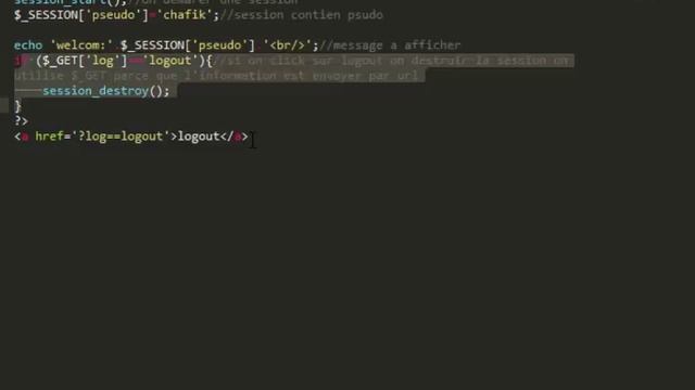 les variables superglobales $ session-PHP смотреть онлайн