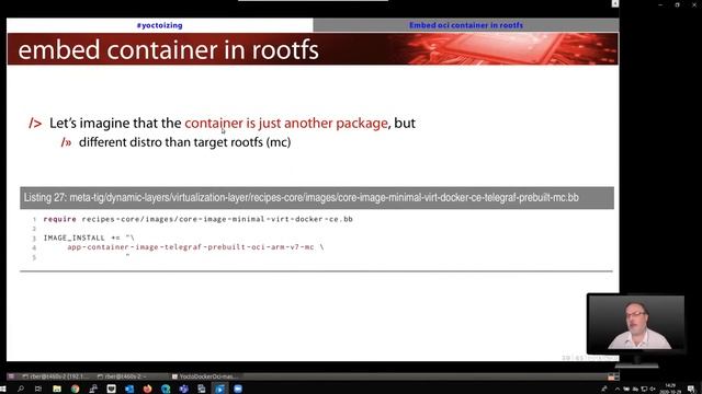 OCI/Docker containers with meta-virtualization and OE/the Yocto Project by Robert Berger смотреть онлайн