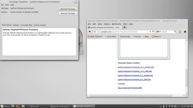 Python HttpServer Frontend - Debian users смотреть онлайн