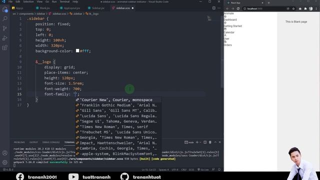 React Animated Sidebar Indicator | ReactJS Sidebar | ReactJS SASS смотреть онлайн