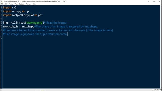 Affine transformation | OpenCV python смотреть онлайн