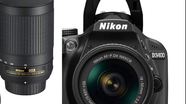 Review Nikon D3400 w/ AF-P DX NIKKOR 18-55mm f/3.5-5.6G VR & AF-P DX NIKKOR 70-300mm f/4.5-6.3G ED смотреть онлайн