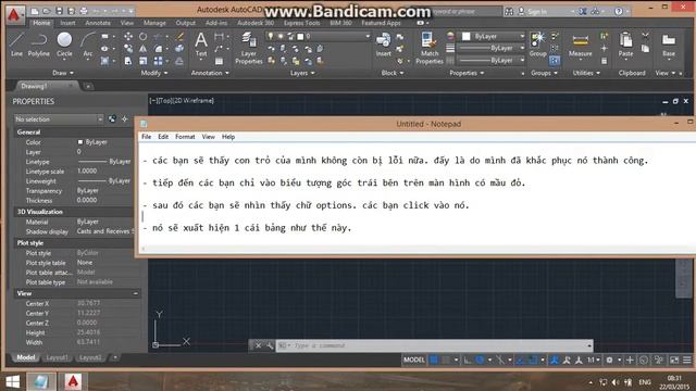 Sửa lỗi con trỏ trong AutoCAD 2015 смотреть онлайн