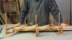 Полностью деревянные струбцины. Наклеивание кромки из дуба