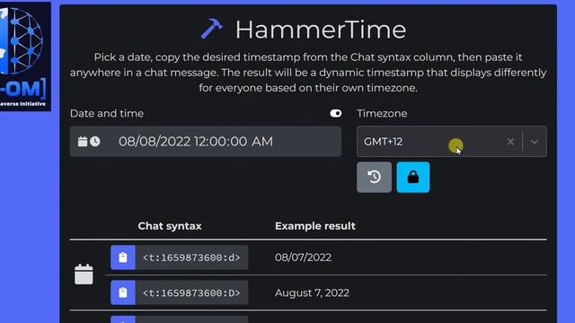 Using Discord hammertime (hammertime.cyou) to make sure everyone sees the same timezone! смотреть онлайн