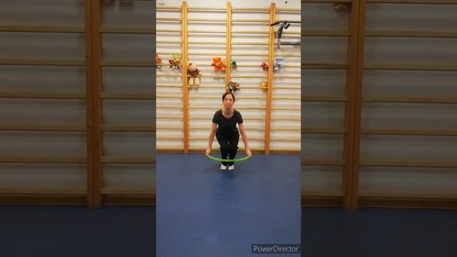 "Общеразвивающие упражнения с обручем для детей". смотреть онлайн