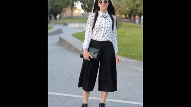 \\идеи с черными кюлотами\\ идеи как и с чем носить смотреть онлайн