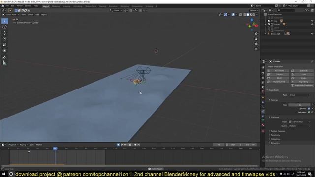 how to simulate a plane crash animation in blender 2.8 смотреть онлайн