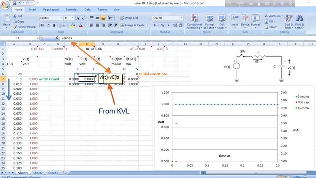 Intuitive Circuit Analysis Session 1    R C Circuit Part 1 - With Audio