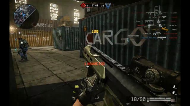 Обзор оружия ACR с Кепом на складе(Warface) смотреть онлайн