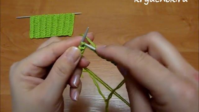 Ажурная резинка спицами смотреть онлайн
