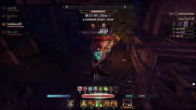 ESO Elder Scrolls Online Battlegrounds Stam Warden 07-06-18-4 смотреть онлайн