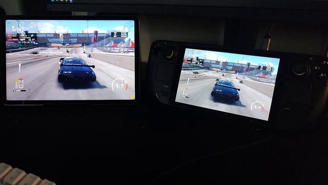 Wreckfest running on Steam Deck, streaming to a Xiaomi Pad 5 Tablet смотреть онлайн