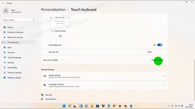 Windows 11 Home : How to change touch Keyboard theme смотреть онлайн