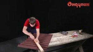 Монтаж ендовы на кровле Ондулин