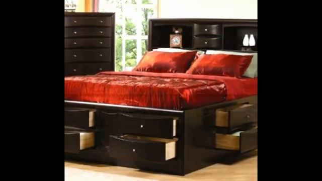King Size Bed Frame With Drawers Ideas смотреть онлайн