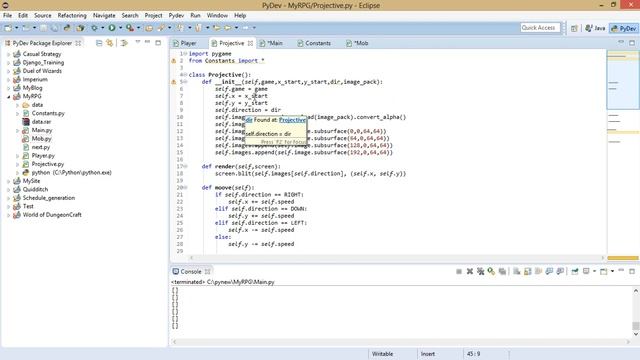Пишем свою RPG игру на Python. Часть 6: избавляемся от плохого кода, добавляем моба смотреть онлайн