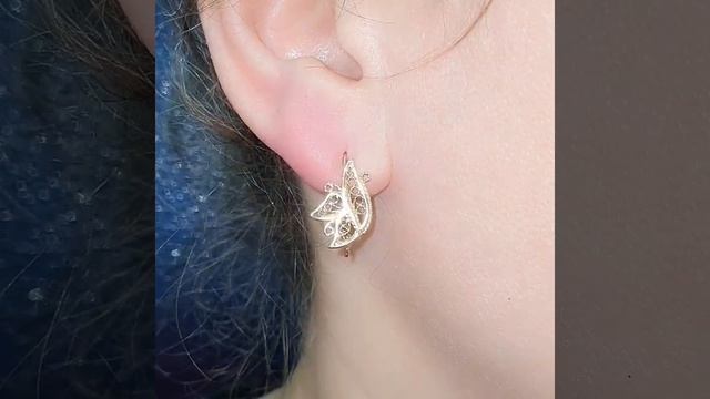 Серьги золотые