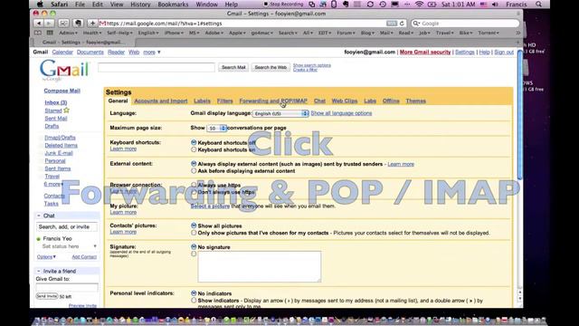 Gmail Forwarding & POP / IMAP смотреть онлайн