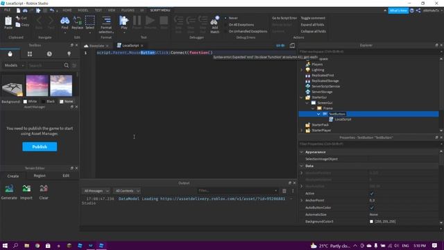 How To Make A Run-Walk GUI In Roblox Studio смотреть онлайн