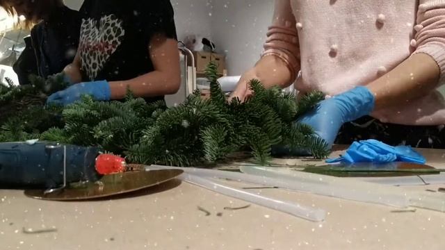 Мастер-класс Рождественский венок смотреть онлайн